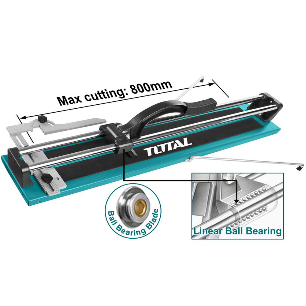 foto del prodotto tagliapiastrelle manuale 800mm lame taglia piastrelle profondita' 14mm total tottht578004