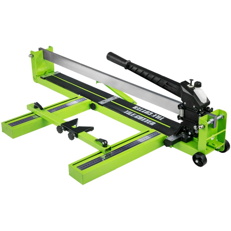 foto del prodotto tagliapiastrelle manuale da 31,5 pollici tagliapiastrelle in ceramica da 1,4 pollici con guida laser telaio interamente in acciaio e ruote di