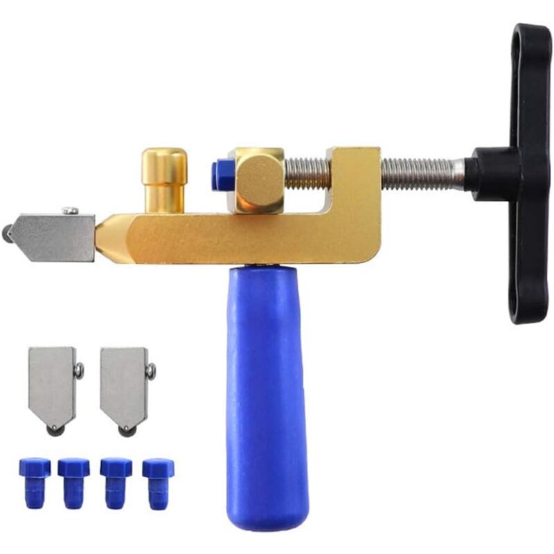 immagine 0 del prodotto tagliapiastrelle manuale professionale 2 in 1, utensile da taglio portatile multifunzionale per piastrelle in ceramica e vetro, accessori per il
