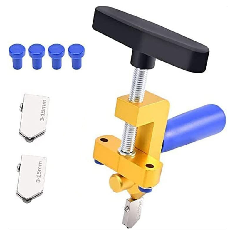 foto del prodotto tagliapiastrelle manuale professionale multifunzionale in un unico pezzo 2 in 1 accessori per attrezzature per utensili da taglio per piastrelle in