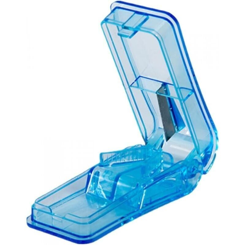 foto del prodotto tagliapillole per tagliare e frantumare compresse piccole e grandi, facile da trasportare blu 