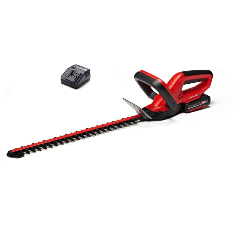 foto del prodotto tagliasiepi a batteria gc ch 1846 li set power x change 18 v, 46 cm lunghezza di taglio, 15 mm distanza tra i denti, maniglia ergonomica, incl. 2,0