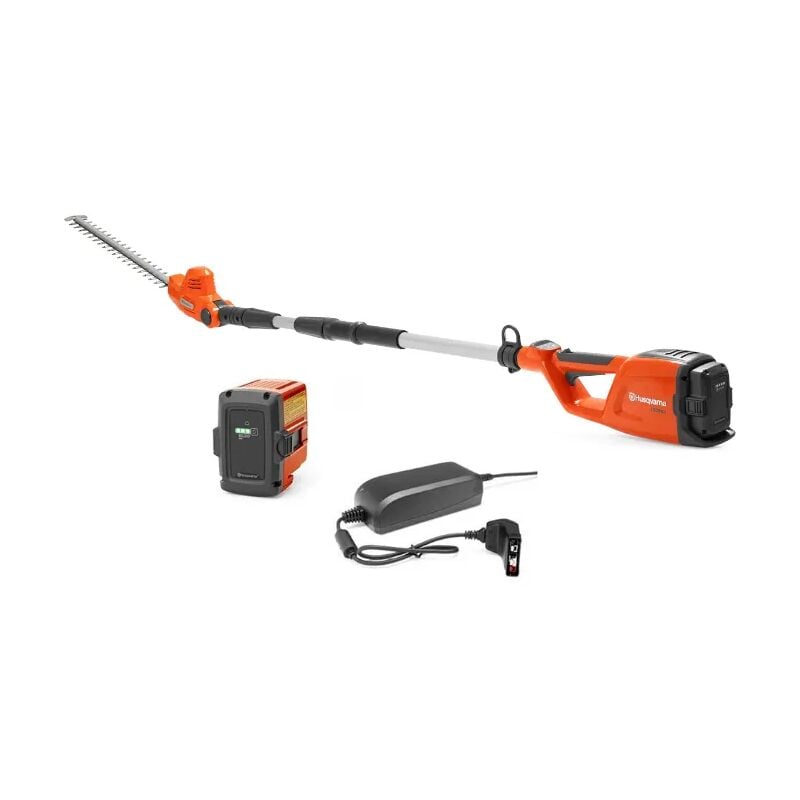 foto del prodotto tagliasiepi a batteria husqvarna 120i tk4 h con asta telescopica bli10 e qc80