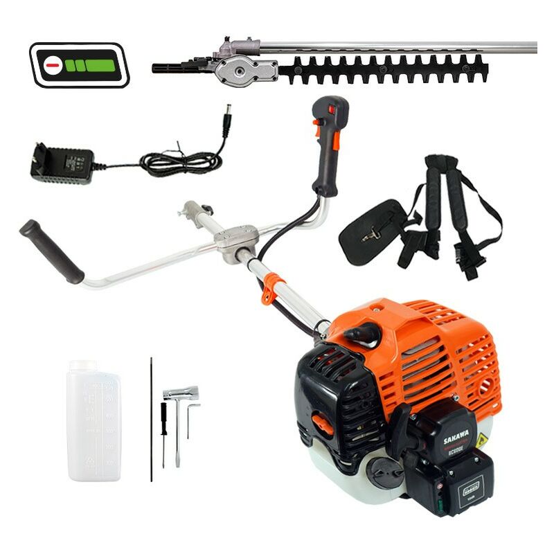 foto del prodotto tagliasiepi altezza avviamento a batteria 52,7cc manubrio