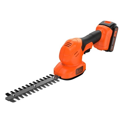 foto del prodotto tagliasiepi batteria black decker bcss18d1 con cesoia erba