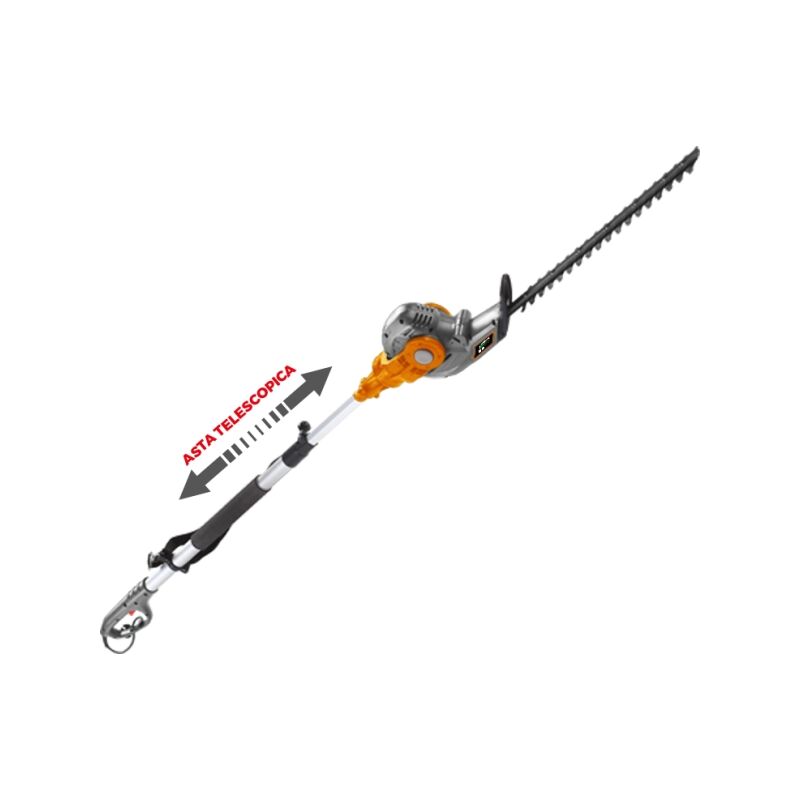foto del prodotto tagliasiepi elettrico telescopico greenline ghte 4645 450 watt lama 51 cm