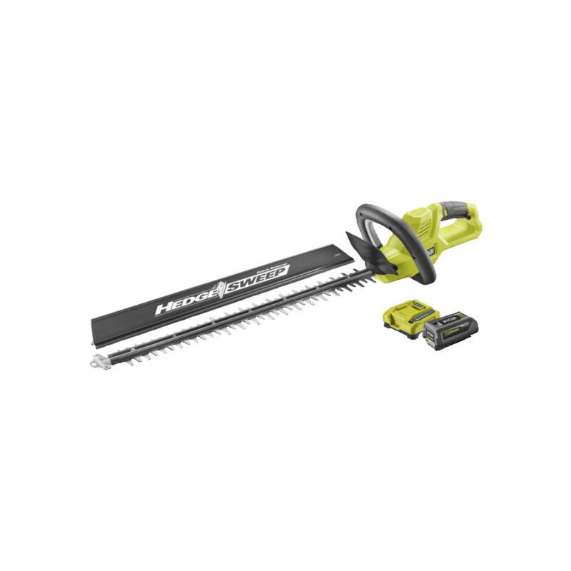 foto del prodotto tagliasiepi ryobi da 36v lama da 60 cm batteria da 4,0 ah caricabatterie rapido ry36ht60a 140