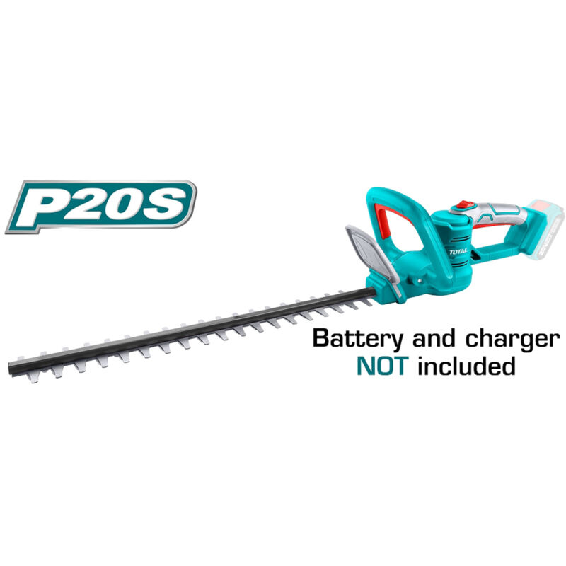 foto del prodotto tagliasiepi tagliabordi cesoia a batteria 20v 460mm solo corpo macchina total