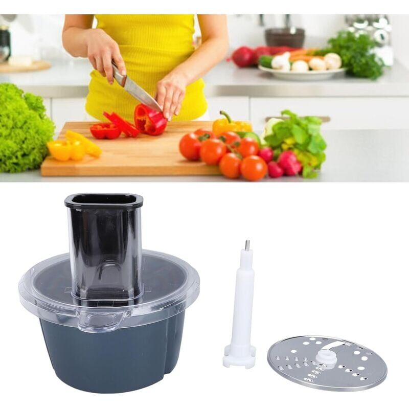 foto del prodotto tagliaverdure e formaggio multifunzionale, accessorio thermomix, grattugia per formaggio per termomix tm6 o tm5