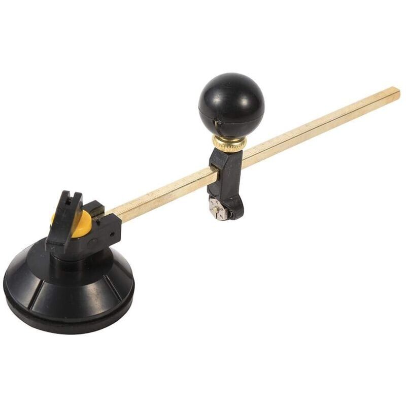 foto del prodotto tagliavetro circolare, 1 pc compasso regolabile cerchio di taglio diamantato diametro 40 cm con ventosa utensili da taglio per appassionati