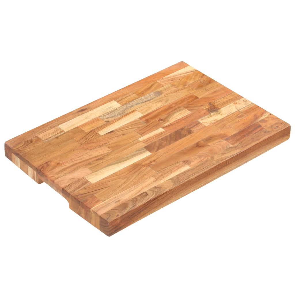 foto del prodotto tagliere 50x35x4 cm in legno massello di acacia cod mxl 76475
