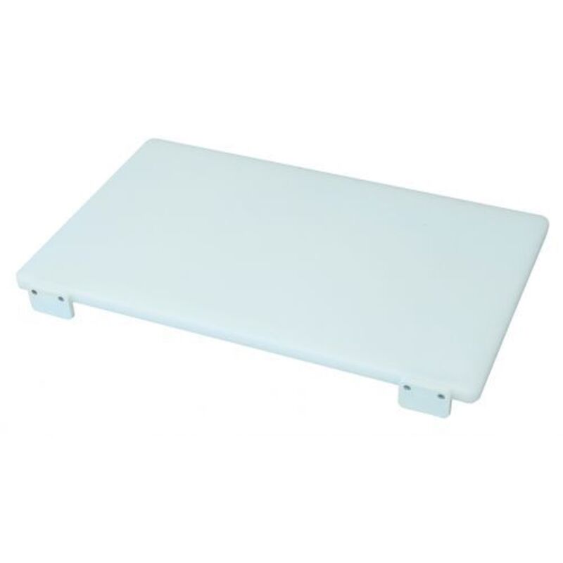 foto del prodotto tagliere con fermi bianco in polietilene cm. 50x40x2,5