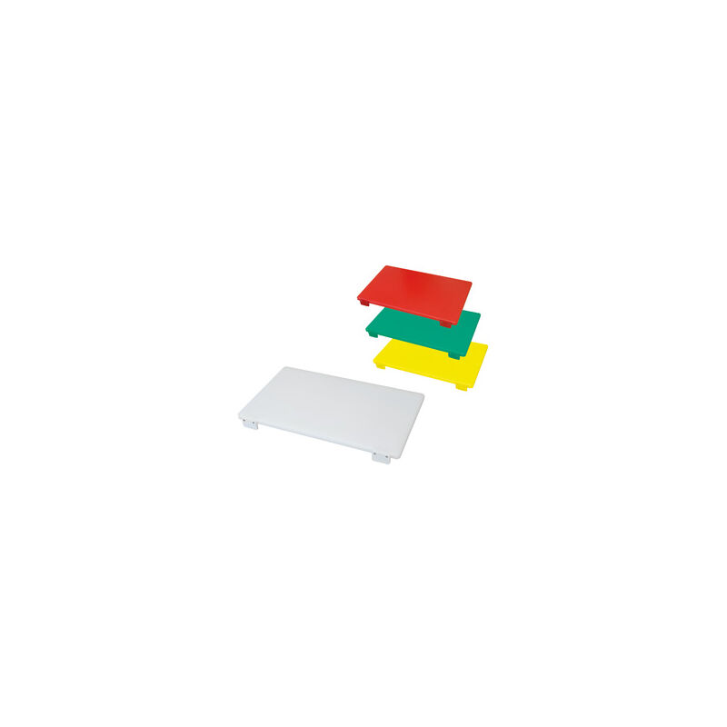 foto del prodotto tagliere con fermi professionali per alimenti cm. 80x40x3 bianco