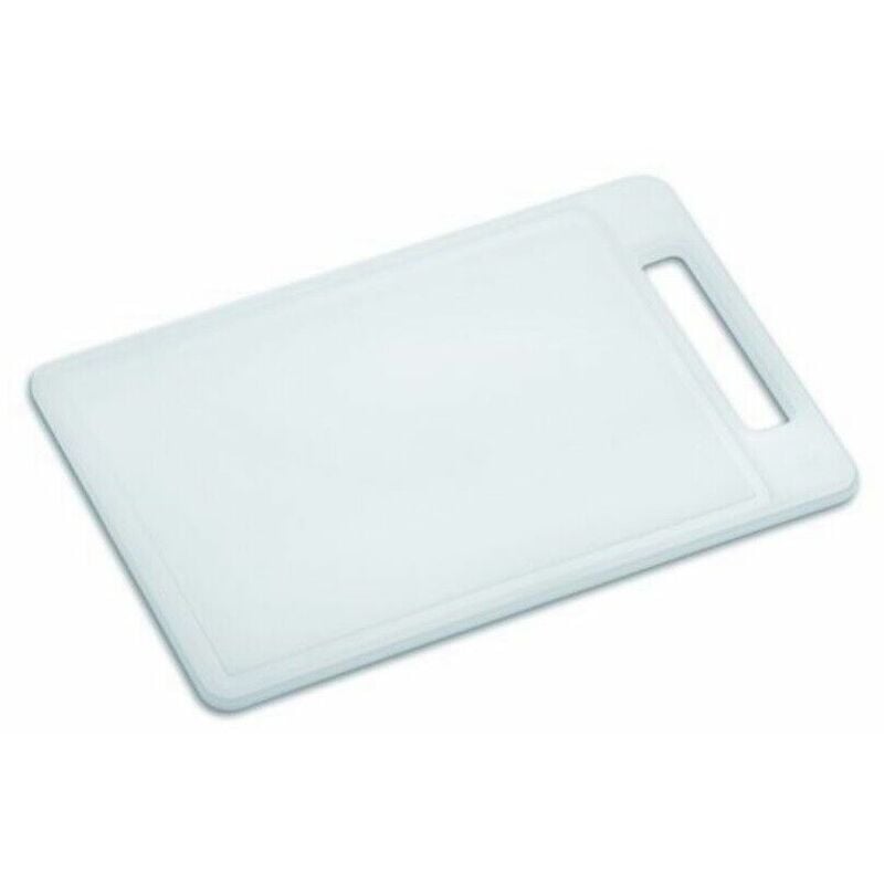 foto del prodotto tagliere da cucina bianco polietilene rettangolare cm 25 x 40,5 taglio ortaggi