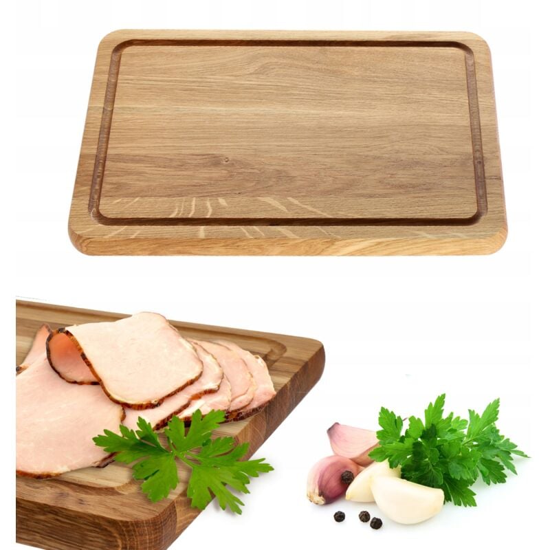 foto del prodotto tagliere da cucina in legno 30x20, rovere kadax