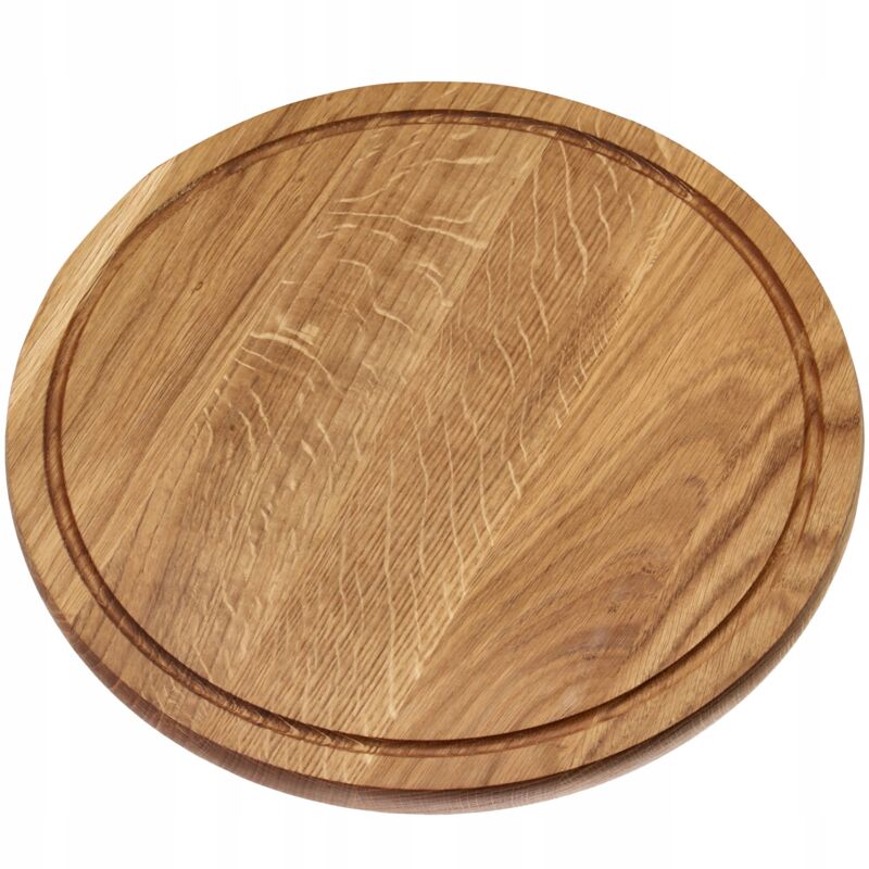 foto del prodotto tagliere da cucina in legno di rovere da 35 cm per servire formaggi grande