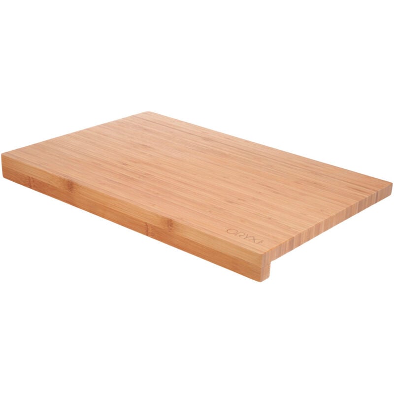 foto del prodotto tagliere in legno di bamb 100 bamb con bordo 46x30,5 cm.tagliere, carne, pesce, verdure, frutta, cibo, ecc.