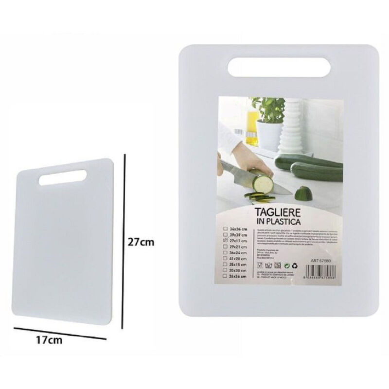 foto del prodotto tagliere in plastica con manico 27 x 17 cm tagliare verdure frutta cucina 67580 trade shop traesio