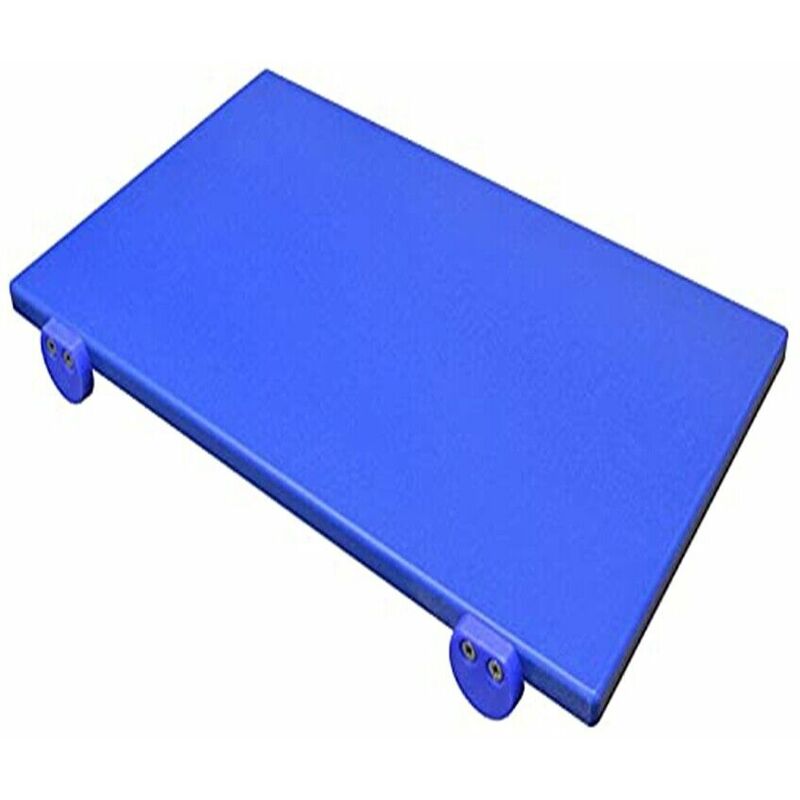 foto del prodotto tagliere in polietilene con fermi professionale euroceppi bianco o colorato cm50x40xh2 ad alta densita per contatto con alimenti colorigenerali blu