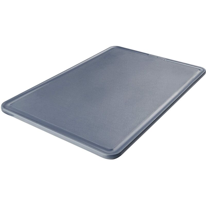 foto del prodotto tagliere, linea easy prepare, in plastica di alta qualit , dotato di scanalatura e piedini antiscivolo, colore blu scuro 36x24x1cm fackelmann