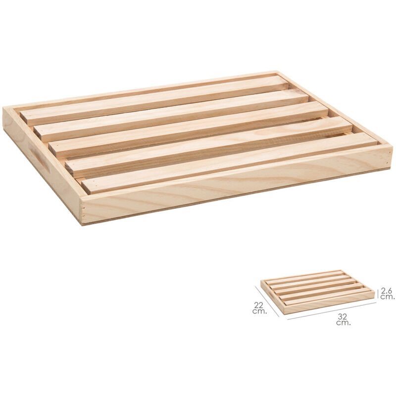 foto del prodotto tagliere per pane in legno con raccoglibriciole oryx 32 x 22 cm.