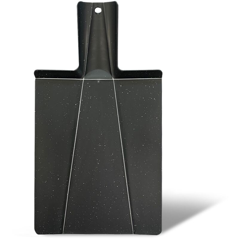 foto del prodotto tagliere pieghevole in pp effetto granito, ideale per tagliare, affettare e preparare, foro incluso, lavabile in lavastoviglie, dimensione 38,5x21 cm