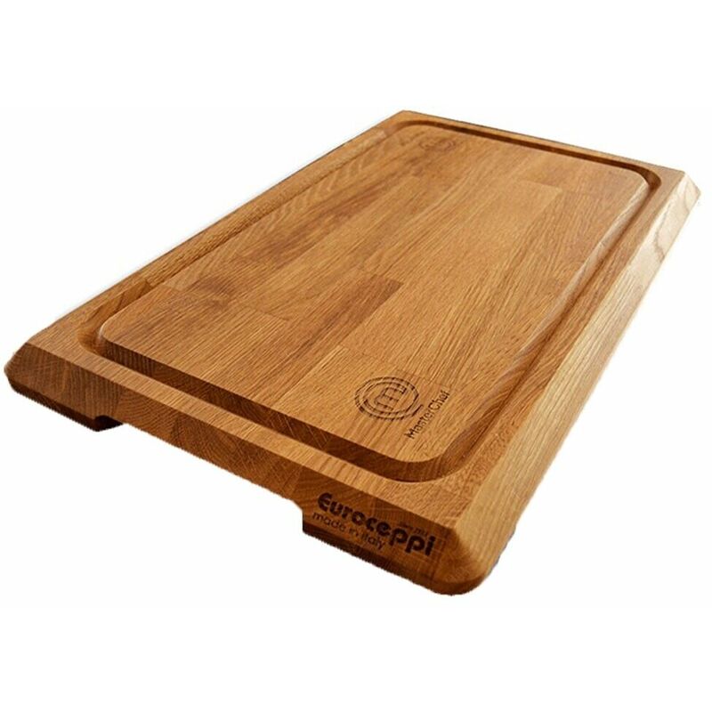 foto del prodotto tagliere professionale in legno di rovere euroceppi masterchef1 2 3 4 originale made in italy casa cucina ristorante il numero 1 misura masterchef