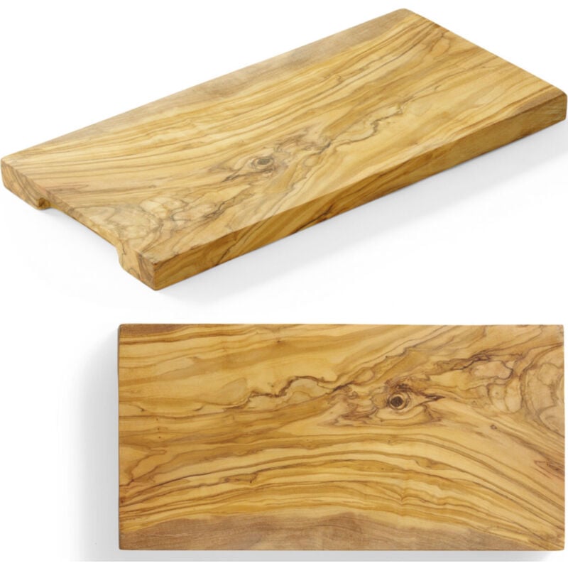 foto del prodotto tagliere rettangolare in legno d'ulivo 300 x 150 x 18 mm - hendi 505175