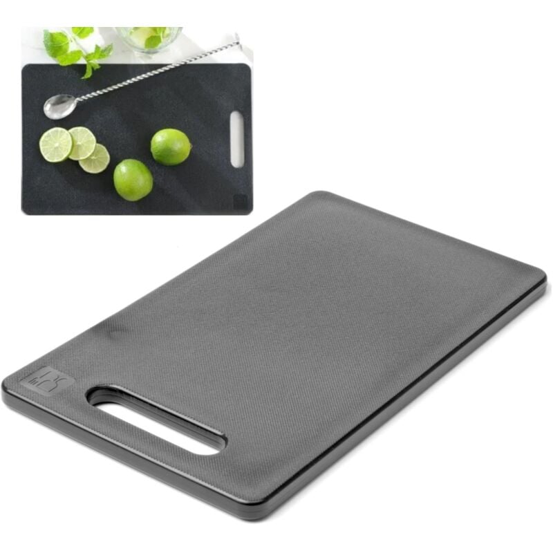 foto del prodotto tagliere universale con manico 250 x 150 mm nero - hendi 826478