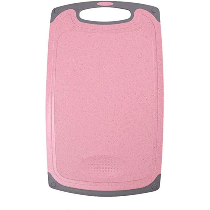 foto del prodotto taglieri per alimenti materiale con scanalatura per il succo antiscivolo antimicrobico resistente al calore e non tossico rosa 
