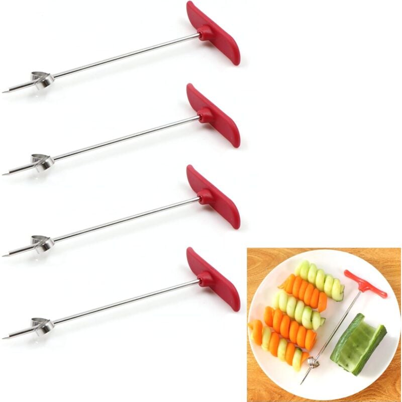 foto del prodotto taglierina a spirale per verdure taglierina a spirale manuale per frutta, strumento per intaglio a spirale in acciaio inossidabile, patate, carote,