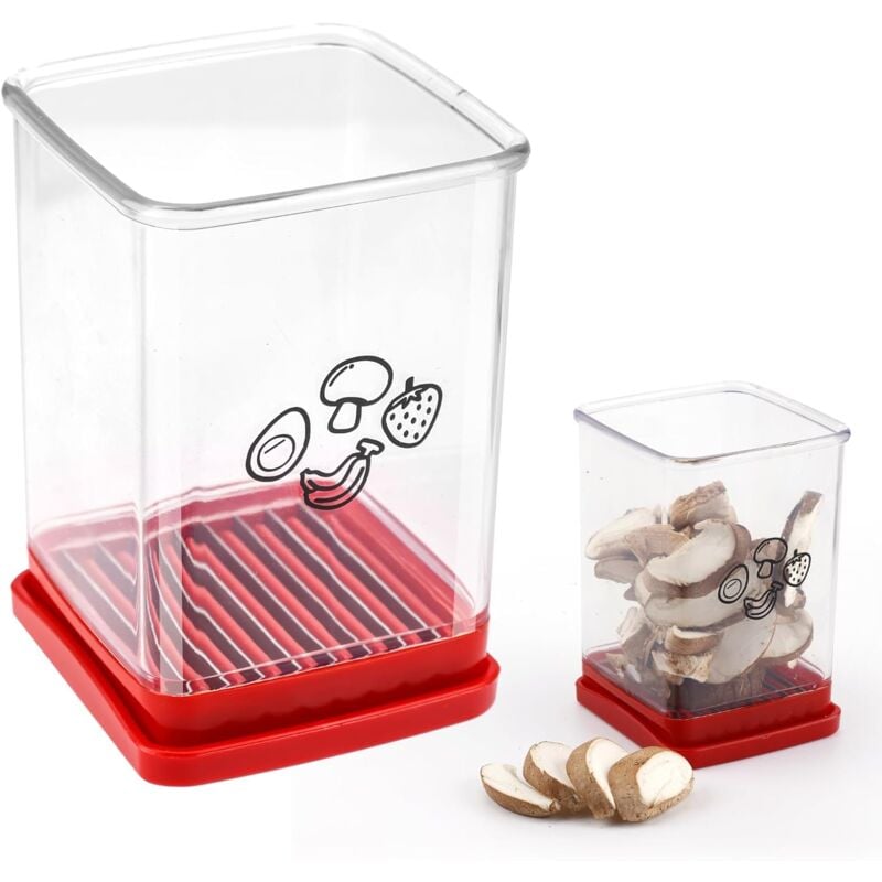 foto del prodotto taglierina multifunzione in acciaio inox per tazze, taglia uova, banane e fragole, utensile da cucina per preparare insalate verdi e tagliare frutta