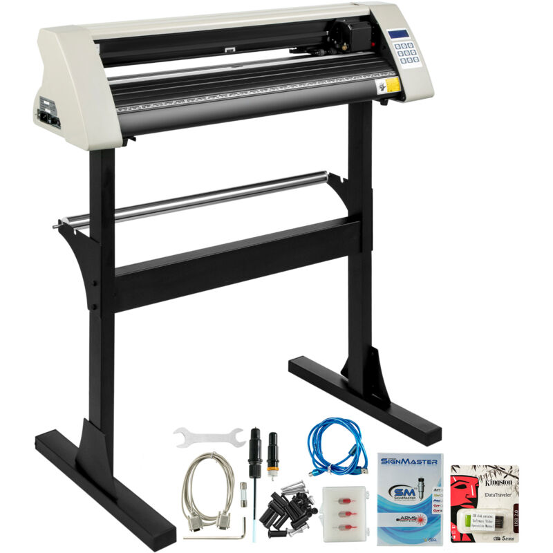 foto del prodotto taglierina per vinile, plotter per vinile da 28 pollici, alimentazione carta da 720 mm, robusto supporto da pavimento, taglierina di precisione per
