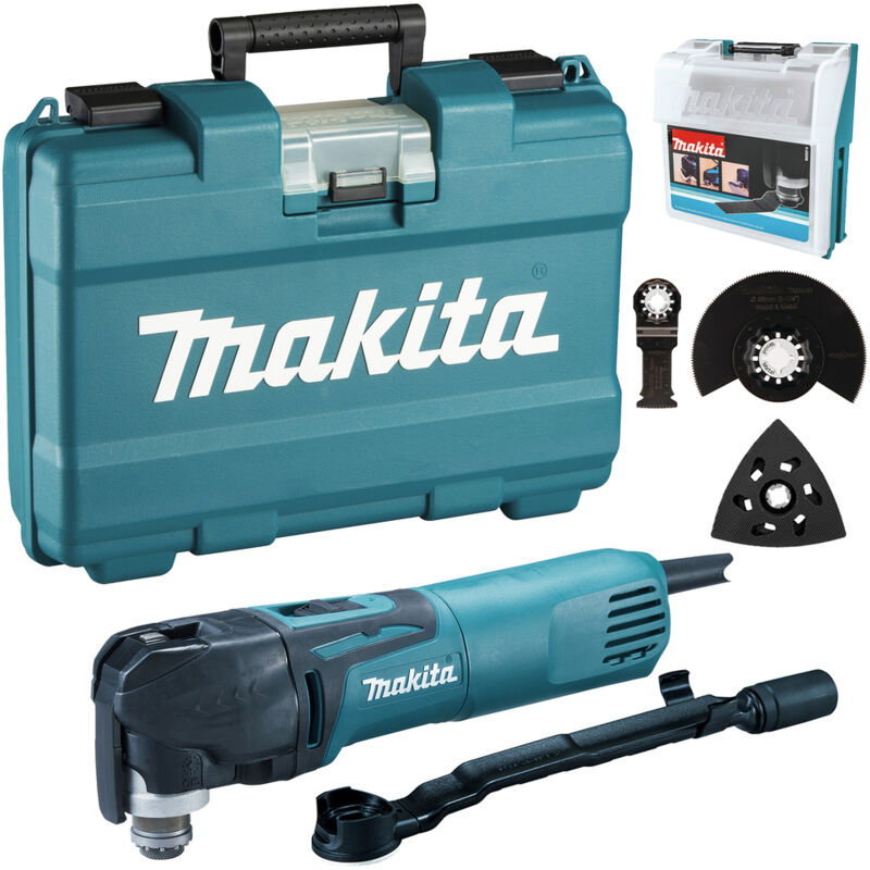 foto del prodotto taglierina sabbiatrice multifunzionale 320 w kit accessori makita tm3010cx6