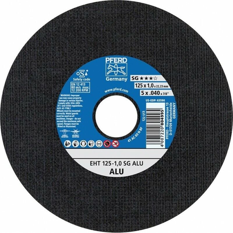 foto del prodotto taglio disco a46nsg alu 125x1,6mm pferd