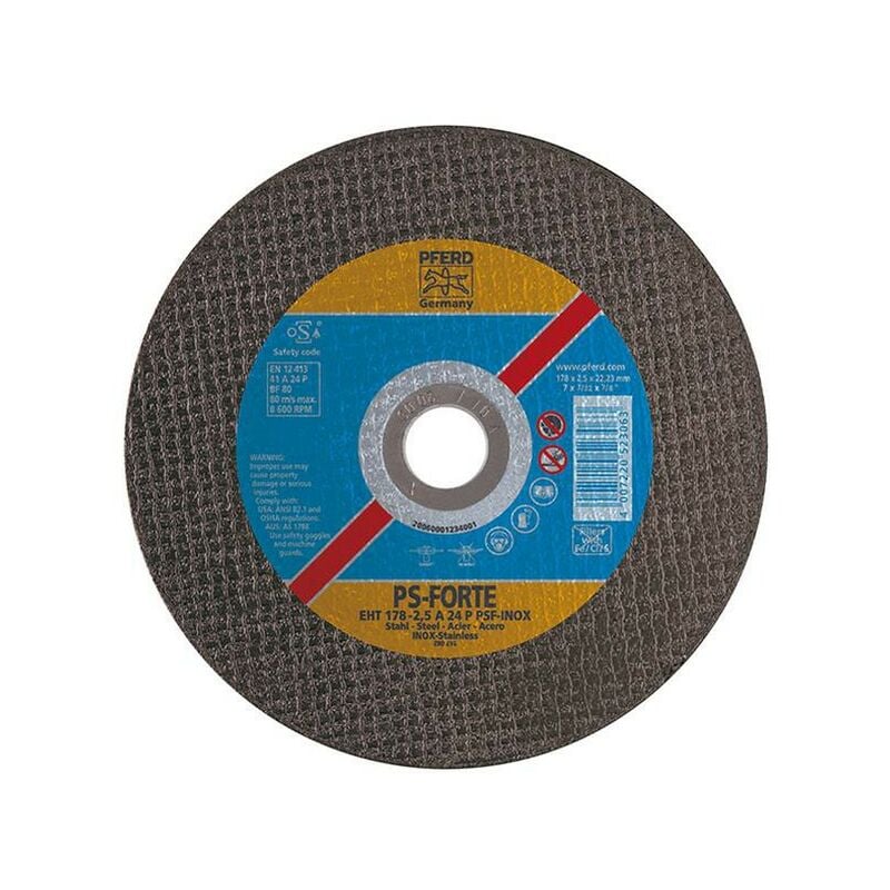 foto del prodotto taglio disco ps forte inox per la lavorazione di acciaio inossidabile, o x spessa. 125 x 2,4 millimetri, giusto modello, la velocit massima. 12