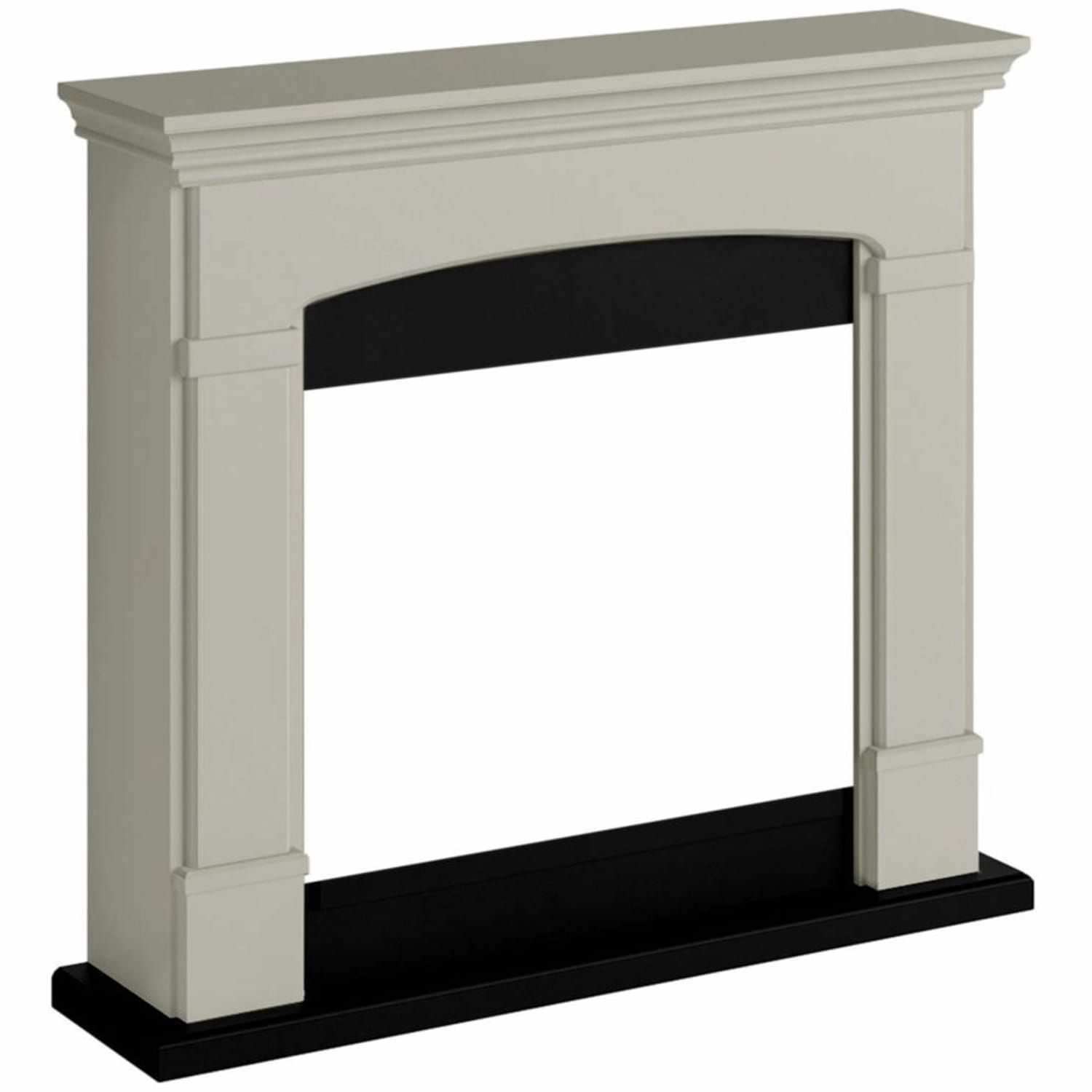 foto del prodotto tagu fm463 be1 cornice in legno per caminetto elettrico beige chiaro