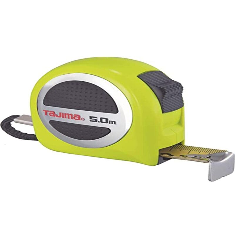 foto del prodotto tajima metro a nastro metro a nastro , 5 m 25 mm nastro resistente, rivestimento in nylon, molla antiruggine gasp25 50e