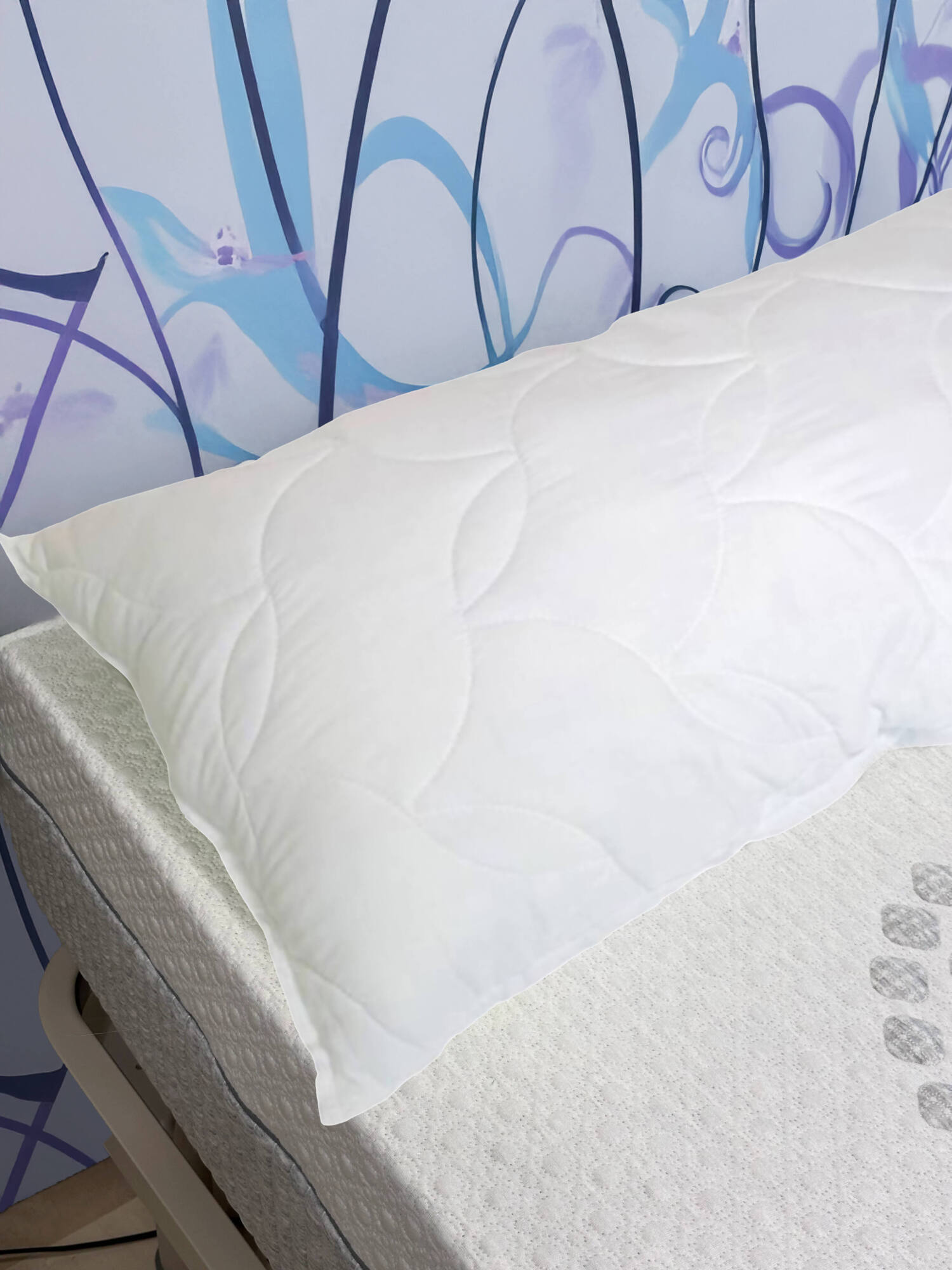 foto del prodotto talamo italia coppia di cuscini per salvia, 100 made in italy, guanciali in fiocco di memory foam forato, anallergico e traspirante, 73x44xh14 cm