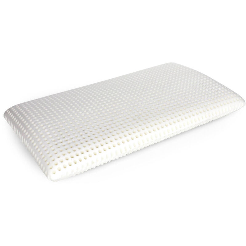 foto del prodotto talamo italia cuscino per letto, 100 made in italy, guanciale ergonomico a saponetta in memory foam forato, anallergico e traspirante, 70x39xh10