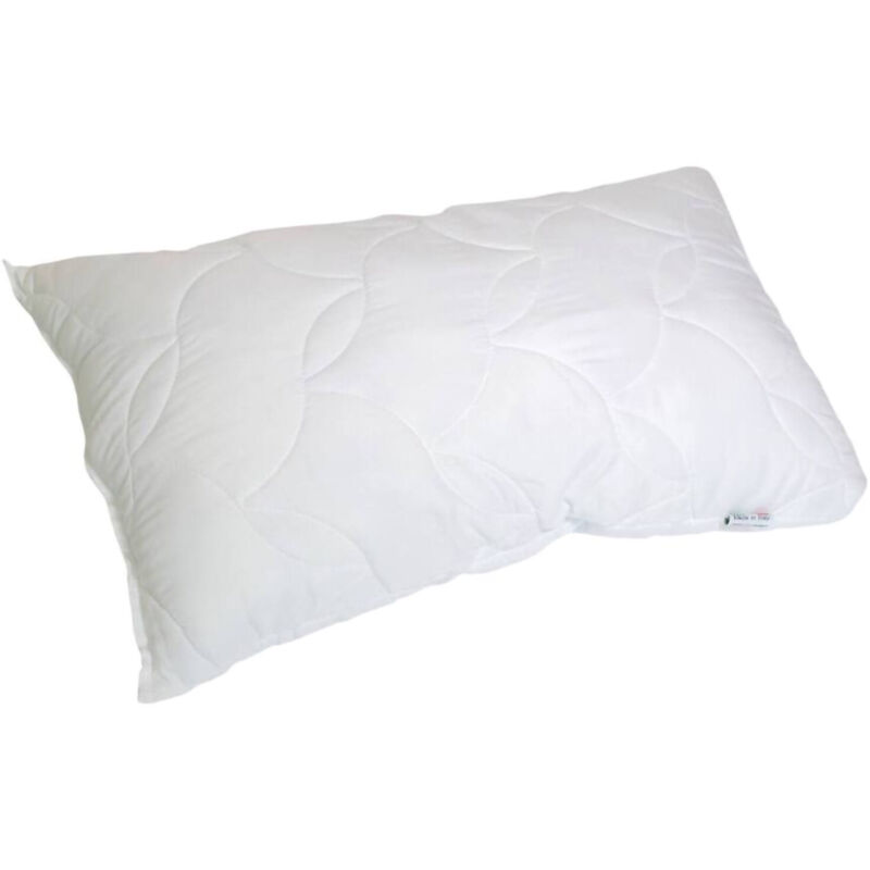 foto del prodotto talamo italia cuscino per letto, 100 made in italy, guanciale in fiocco di memory forato, anallergico e traspirante, 73x44xh14 cm, con imballo