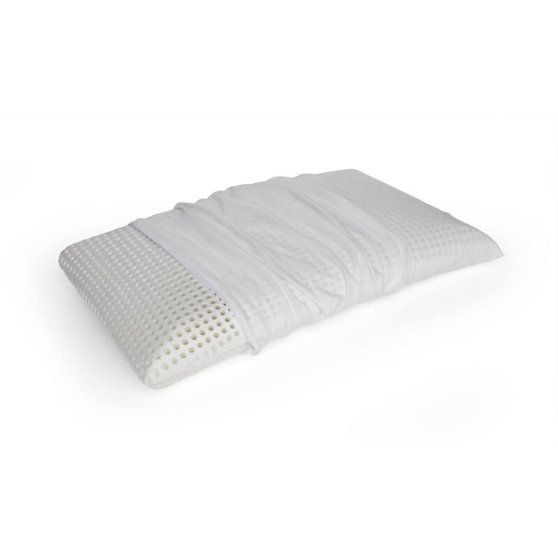 foto del prodotto talamo italia cuscino per letto, 100 made in italy, guanciale sfoderabile a saponetta in memory foam forato, anallergico e traspirante,