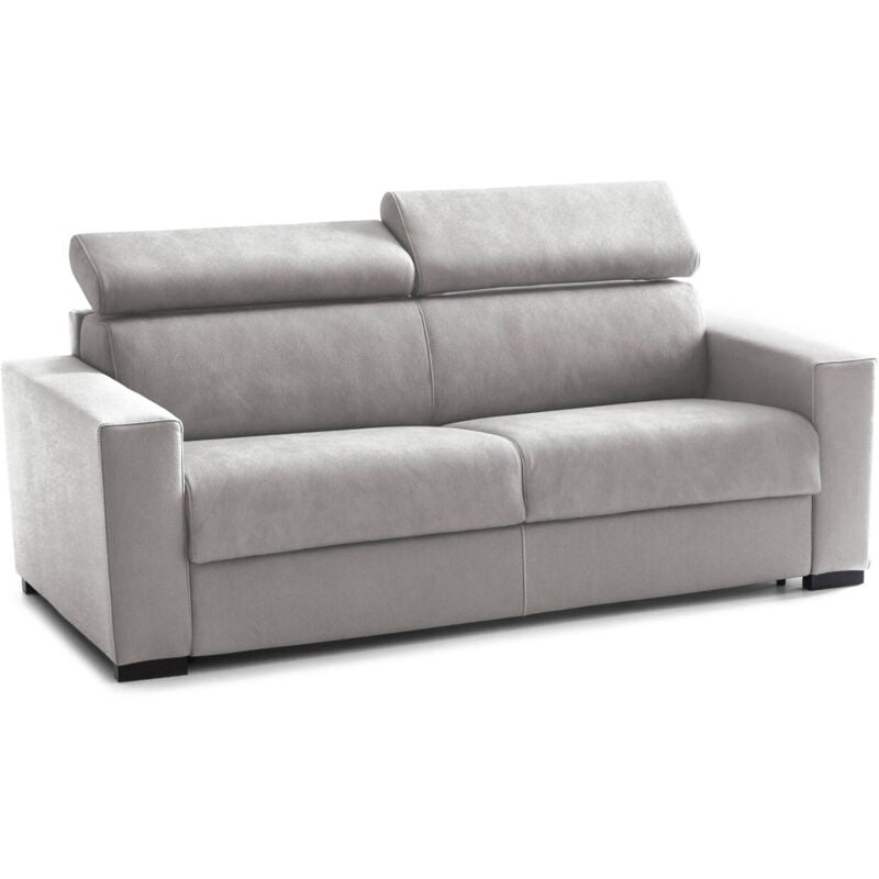 foto del prodotto talamo italia divano letto 2 posti annalara, sof soggiorno apertura girevole, poggiatesta regolabili e braccioli standard, 100 made in italy, cm