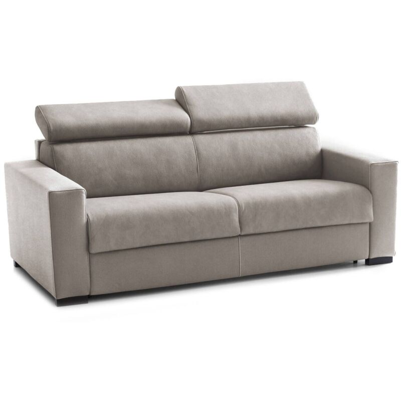 foto del prodotto talamo italia divano letto 3 posti action, sof apertura girevole, poggiatesta regolabili e braccioli standard, 100 made in italy, cm 220x95h85,