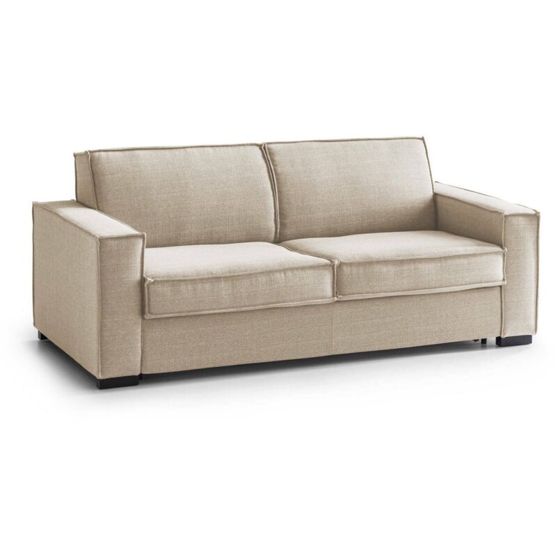 foto del prodotto talamo italia divano letto adalgisa, divano a 3 posti, 100 made in italy, sof soggiorno con apertura girevole, in tessuto imbottito, con