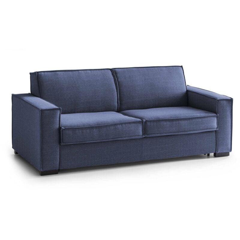 foto del prodotto talamo italia divano letto addolorata, divano a 3 posti, 100 made in italy, sof soggiorno con apertura girevole, in tessuto imbottito, con
