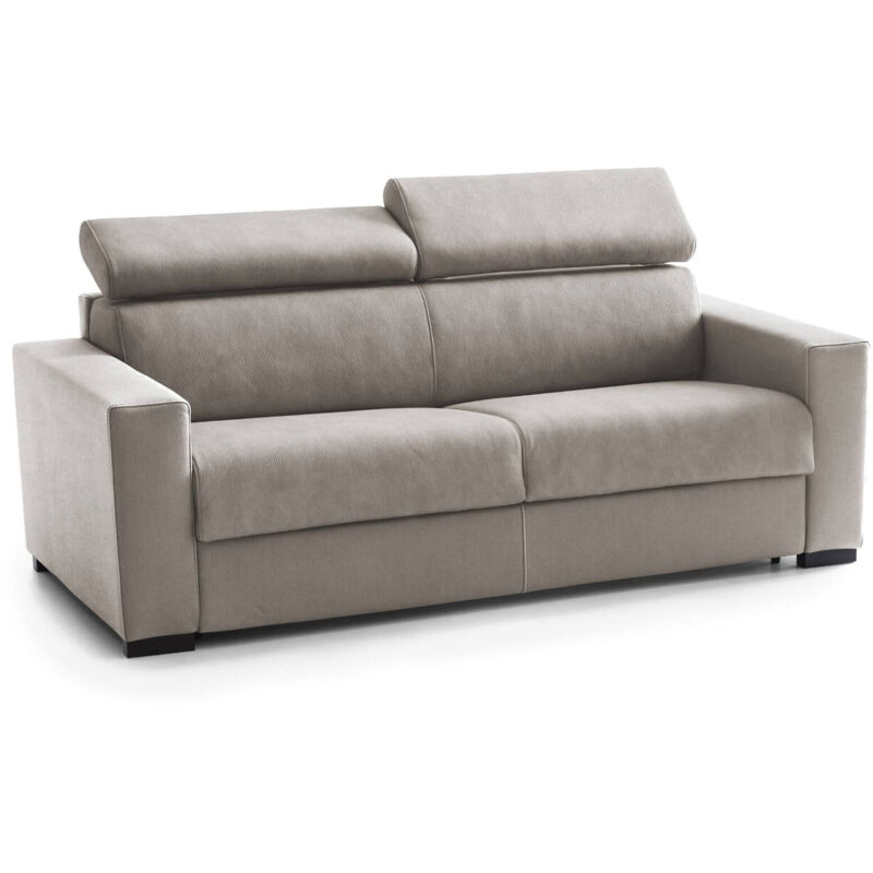foto del prodotto talamo italia divano letto aida, divano a 2 posti large, 100 made in italy, sof soggiorno con apertura girevole, con poggiatesta regolabili e