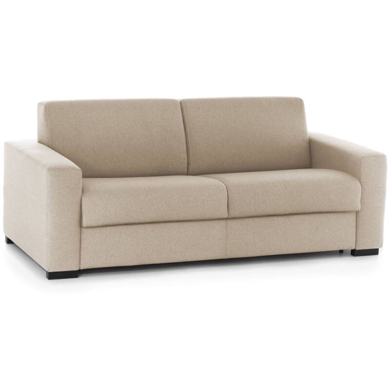 foto del prodotto talamo italia divano letto alena, divano a 2 posti, 100 made in italy, sof soggiorno con apertura girevole, in tessuto imbottito, con braccioli