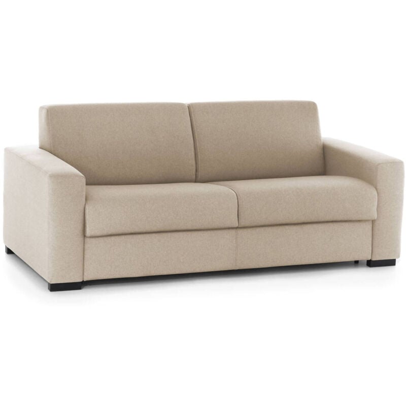foto del prodotto talamo italia divano letto alena, divano a 2 posti, 100 made in italy, sof soggiorno con apertura girevole, in tessuto imbottito, con braccioli