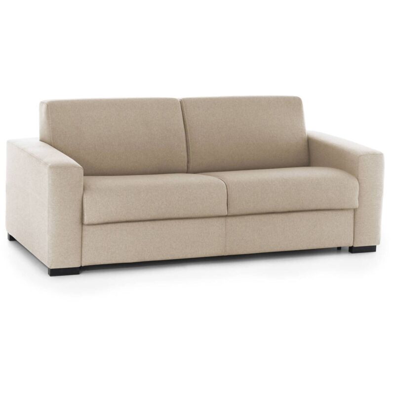 foto del prodotto talamo italia divano letto alexis, divano a 2 posti large, 100 made in italy, sof soggiorno con apertura girevole, in tessuto imbottito, con